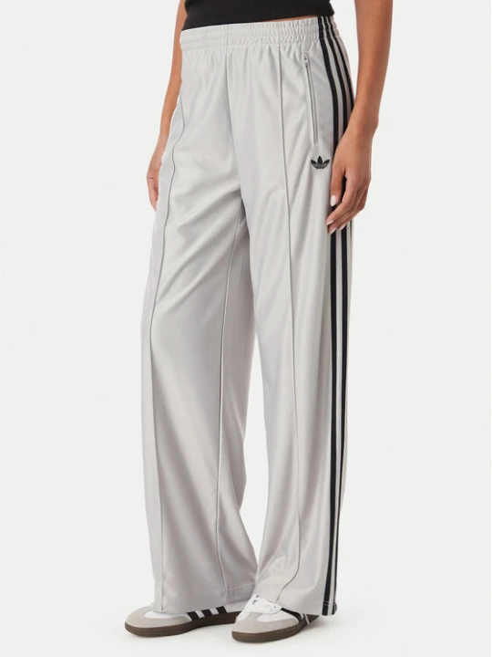 Zdjęcie produktu adidas Spodnie dresowe Metallic Firebird KS9973 Szary jasny Wide Leg