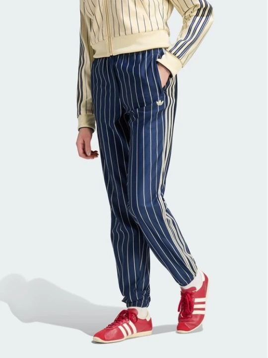 Zdjęcie produktu adidas Spodnie dresowe Pinstripe Firebird Track Pant KR7037 Granatowy Regular Fit
