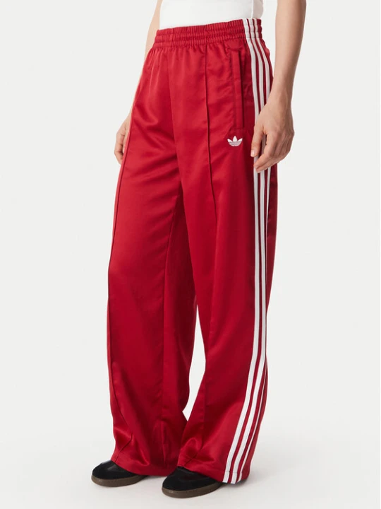 Zdjęcie produktu adidas Spodnie dresowe Satin Sst Loose Trackpant KS7338 Czerwony Relaxed Fit