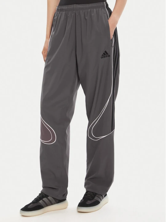 Zdjęcie produktu adidas Spodnie dresowe Teamgeist adicolor JW5870 Szary Loose Fit