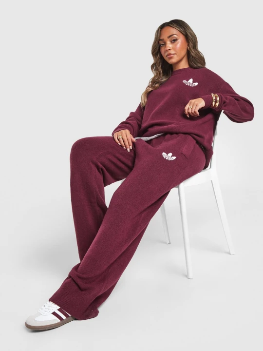 Zdjęcie produktu adidas Spodnie Ess Knit Pant bordowy
