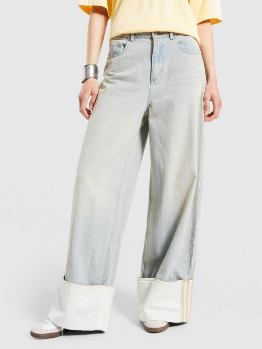 Zdjęcie produktu adidas Spodnie Wide Leg Jeans Vintage niebieski
