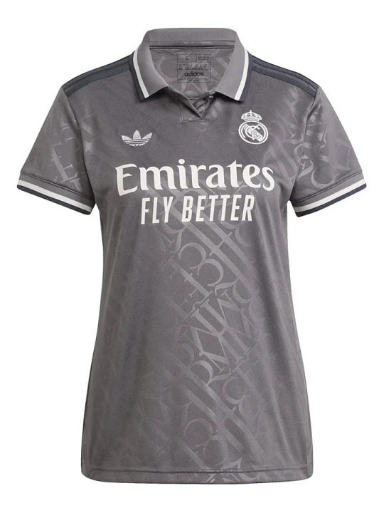 Zdjęcie produktu adidas Sportowa koszulka polo "Real 3" w kolorze szarym rozmiar: XL