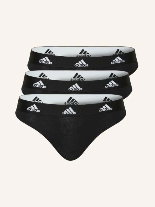 Zdjęcie produktu Adidas Stringi, 3 Szt. schwarz CZARNY