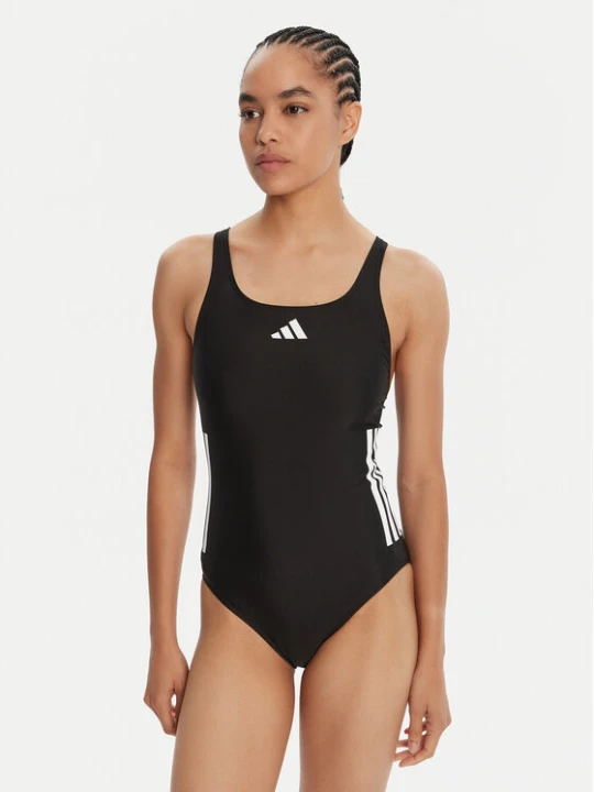 Zdjęcie produktu adidas Strój kąpielowy 3-Stripes JN8119 Czarny Slim Fit
