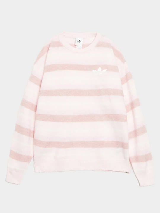 Zdjęcie produktu adidas Sweter Knit Essentails Striped Crew różowy