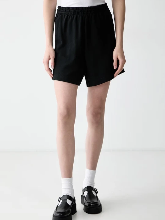 Zdjęcie produktu adidas szorty dresowe damskie bawełniane czarny