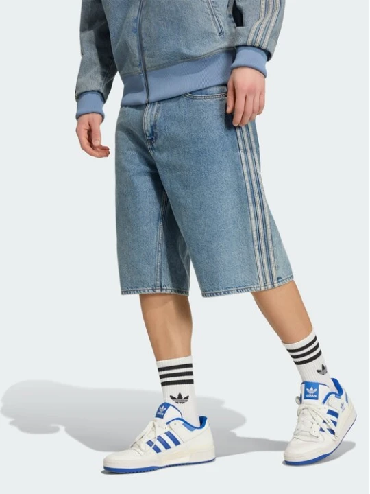 Zdjęcie produktu adidas Szorty jeansowe Firebird Adicolo KS4975 Niebieski Regular Fit