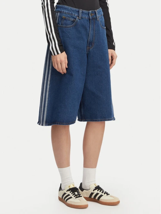 Zdjęcie produktu adidas Szorty jeansowe Firebird Jorts KD2915 Niebieski Oversize