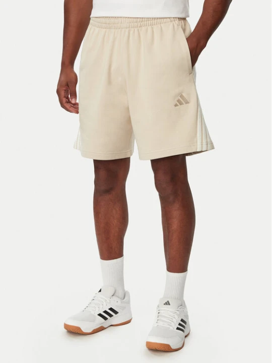 Zdjęcie produktu adidas Szorty sportowe Adidas Kit 3-Stripes KW2385 Beżowy Loose Fit