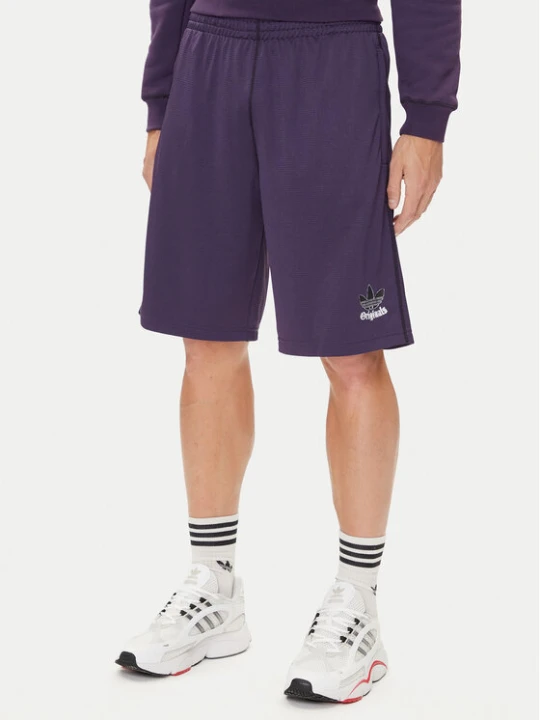 Zdjęcie produktu adidas Szorty sportowe Graphic Mesh JY2758 Fioletowy Loose Fit