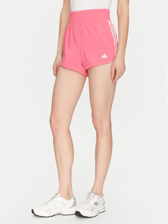 Zdjęcie produktu adidas Szorty sportowe Pacer Training 3-Stripes IX1078 Różowy Regular Fit