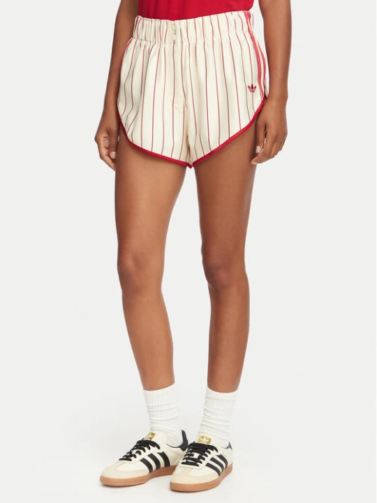 Zdjęcie produktu adidas Szorty sportowe Pinstripe Firebird KR9553 Kremowy Loose Fit