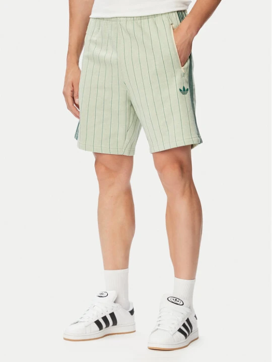 Zdjęcie produktu adidas Szorty sportowe Pinstripes KT4328 Kremowy Regular Fit