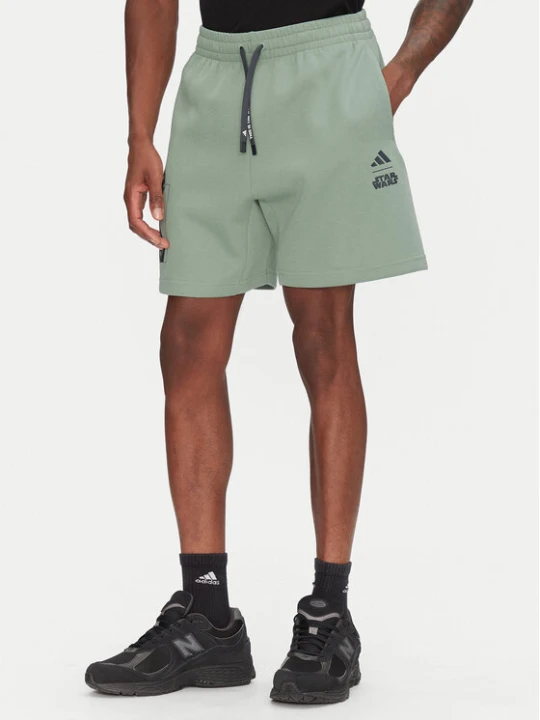 Zdjęcie produktu adidas Szorty sportowe Star Wars The Mandalorian™ JI5722 Zielony Regular Fit