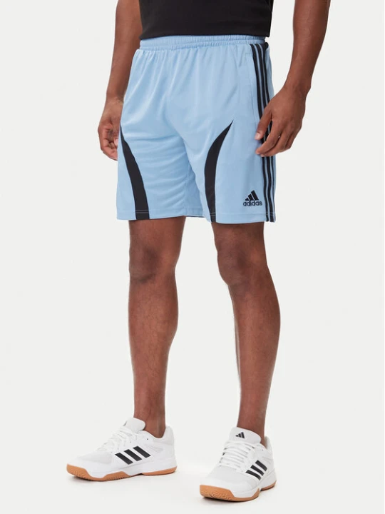 Zdjęcie produktu adidas Szorty sportowe Teamgeist adicolor JW1348 Błękitny Regular Fit Niebieski jasny