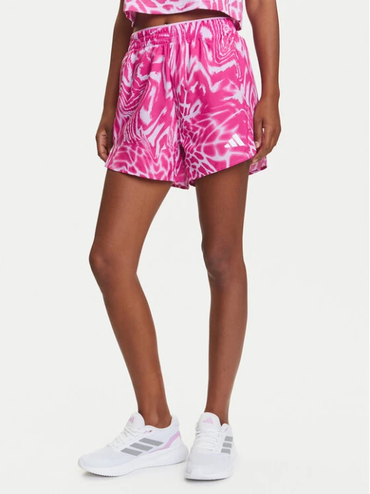 Zdjęcie produktu adidas Szorty sportowe Train Essentials Allover Print Workout JE8692 Fioletowy Regular Fit