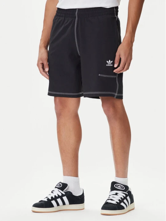 Zdjęcie produktu adidas Szorty sportowe Trefoil Essentials KA8539 Czarny Loose Fit