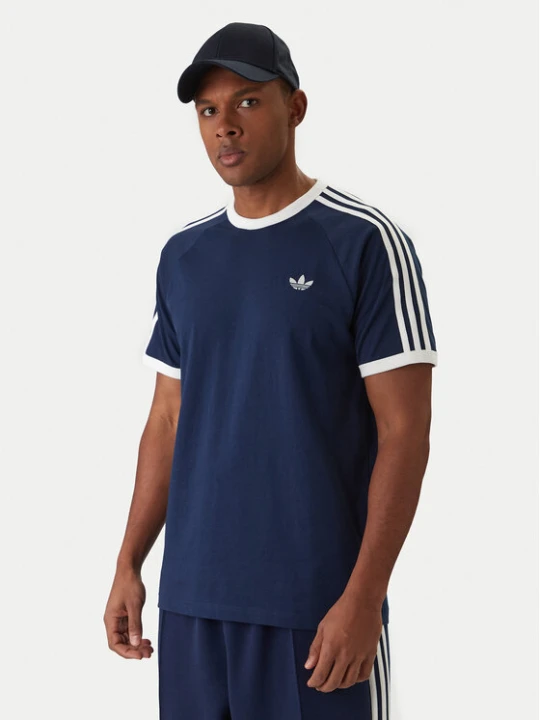 Zdjęcie produktu adidas T-Shirt 3-Stripes KE3536 Granatowy Regular Fit
