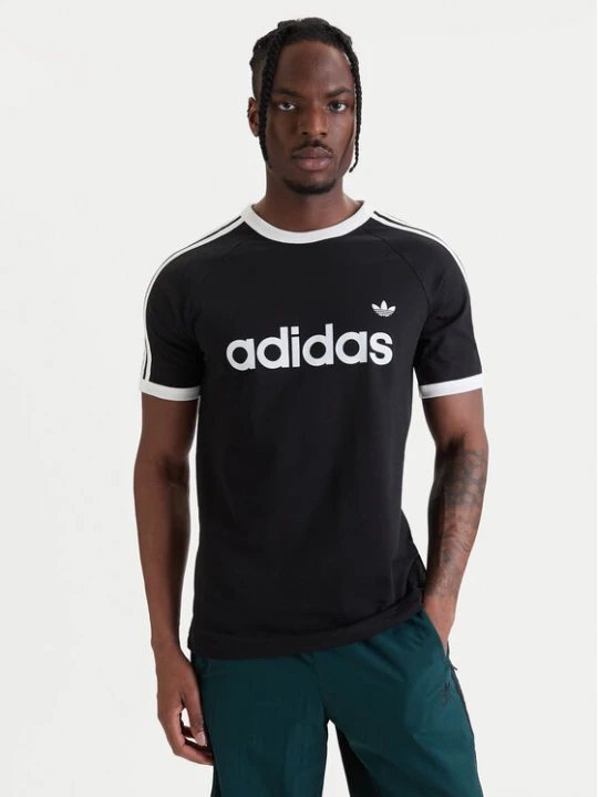Zdjęcie produktu adidas T-Shirt 3-Stripes Ringer KF0417 Czarny Slim Fit