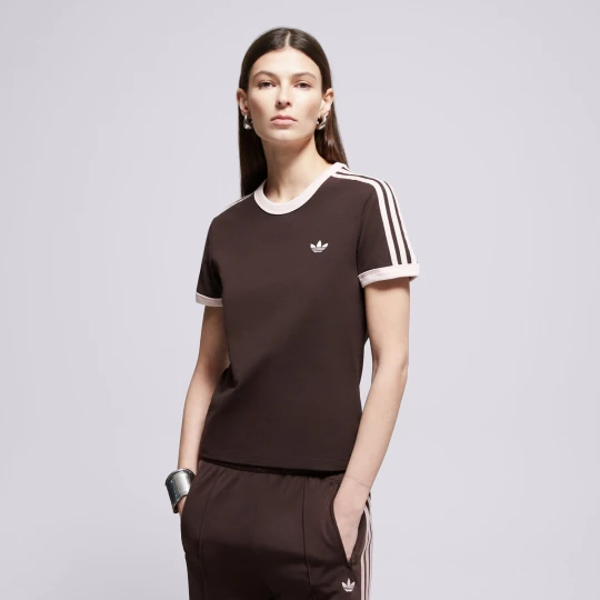 Zdjęcie produktu Adidas T-Shirt 3S Tee Slim brązowy