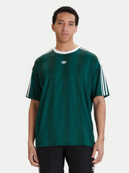 Zdjęcie produktu adidas T-Shirt adicolor Jacquard KD5834 Zielony Loose Fit