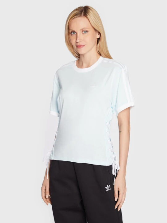 Zdjęcie produktu adidas T-Shirt Always Original Laced HK5063 Błękitny Loose Fit Niebieski jasny