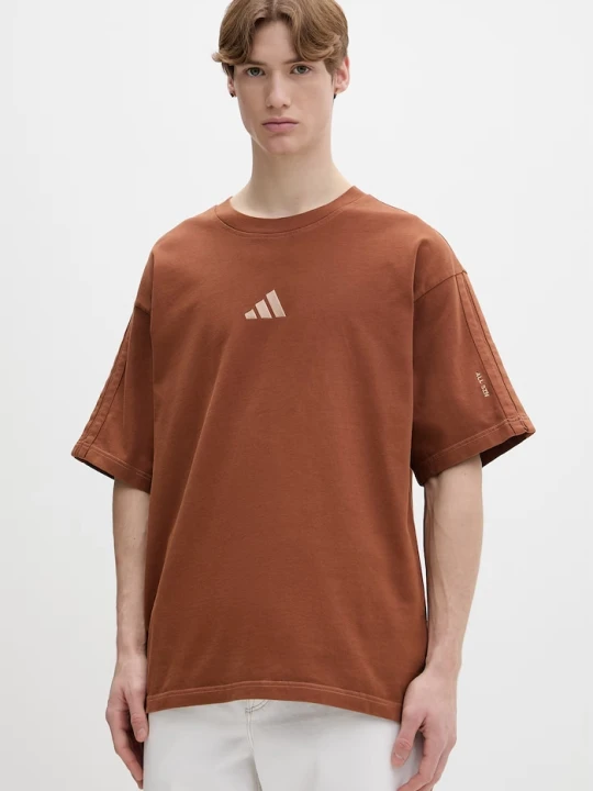 Zdjęcie produktu adidas t-shirt bawełniany brązowy