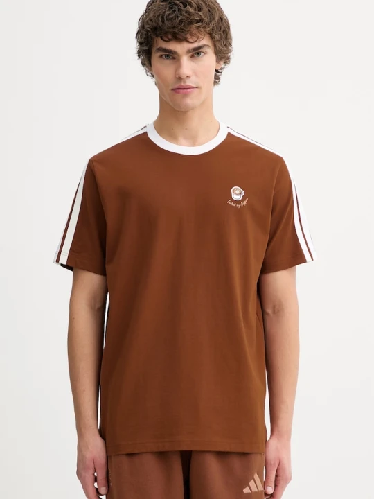 Zdjęcie produktu adidas t-shirt bawełniany Coffee Cup brązowy