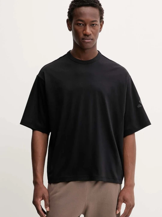 Zdjęcie produktu adidas t-shirt bawełniany Soft Lux czarny
