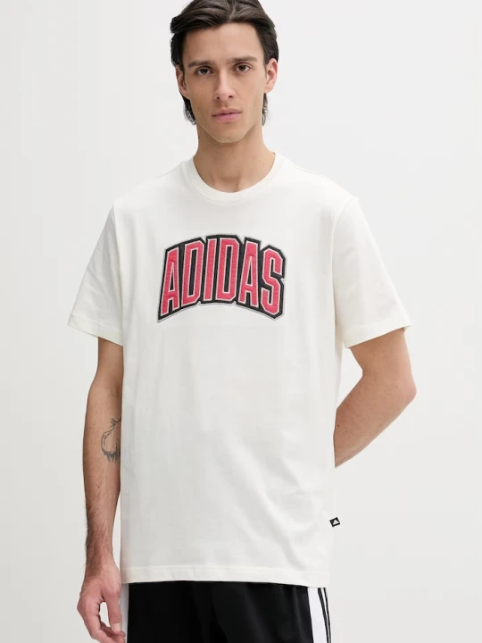 Zdjęcie produktu adidas t-shirt bawełniany Stadium beżowy