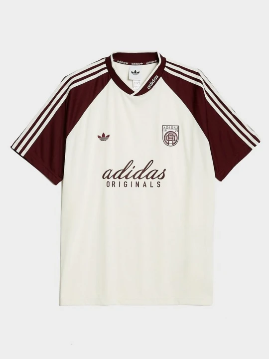 Zdjęcie produktu adidas T-Shirt Classic Jacquard Jersey With Badge beżowy