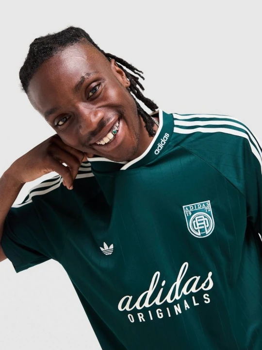 Zdjęcie produktu adidas T-Shirt Classic Jacquard Jersey With Badge zielony