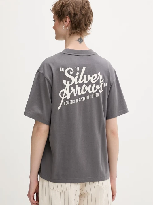 Zdjęcie produktu Adidas t-shirt damski bawełniany x Mercedes szary