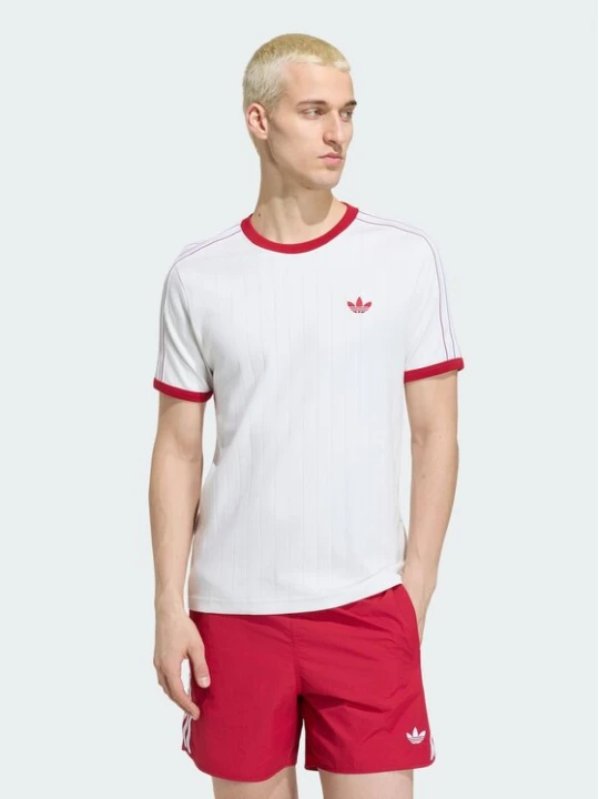 Zdjęcie produktu adidas T-Shirt Drop Needle 3 Stripes Tee KS7449 Biały Regular Fit