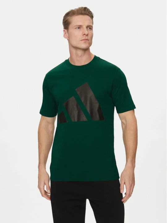 Zdjęcie produktu adidas T-Shirt Essentials Big Logo JE8932 Zielony Regular Fit