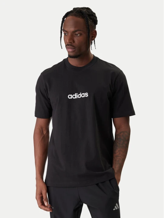 Zdjęcie produktu adidas T-Shirt Essentials Linear JE8993 Czarny Regular Fit