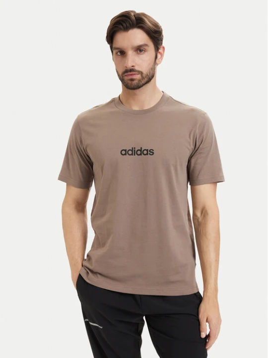 Zdjęcie produktu adidas T-Shirt Essentials Linear KF2390 Beżowy Regular Fit