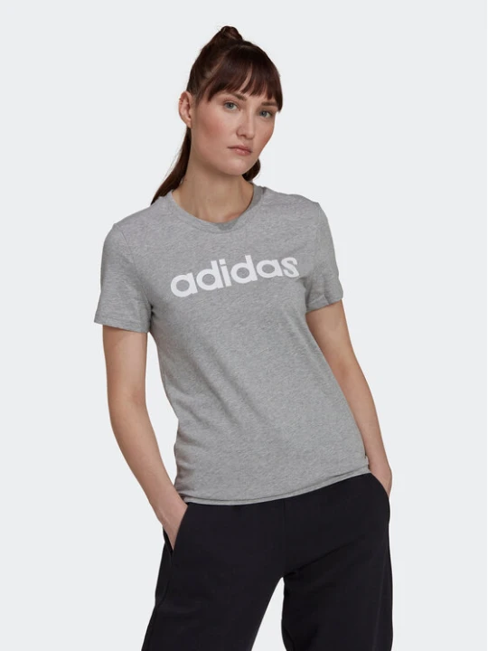 Zdjęcie produktu adidas T-Shirt Essentials Logo HL2053 Szary Slim Fit
