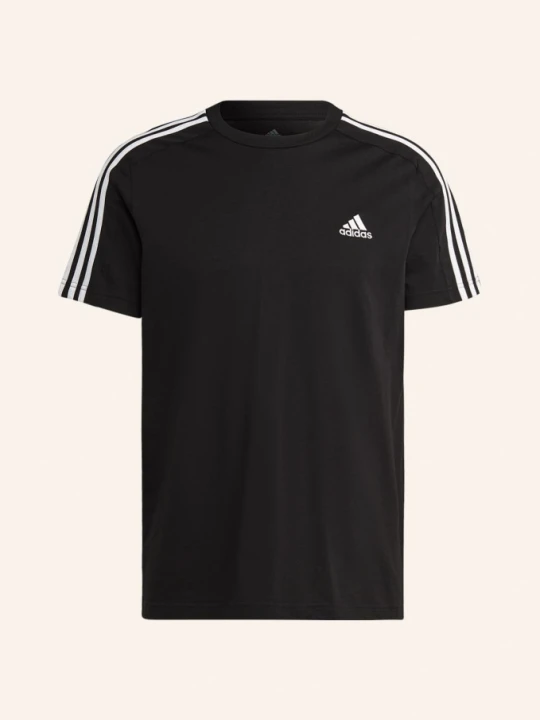Zdjęcie produktu Adidas T-Shirt Essentials Single Jersey 3-Stripes schwarz