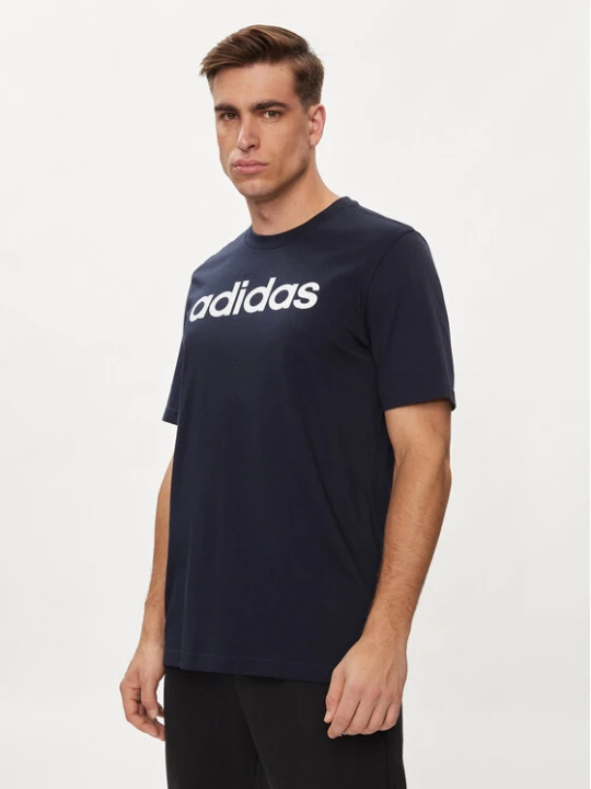 Zdjęcie produktu adidas T-Shirt Essentials Single Jersey Linear Embroidered Logo T-Shirt IC9275 Niebieski Regular Fit