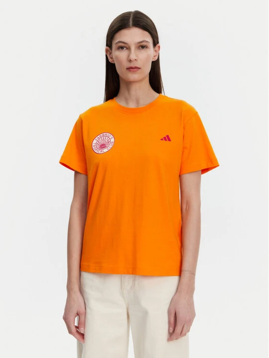 Zdjęcie produktu adidas T-Shirt FARM Graphic JD6293 Pomarańczowy Regular Fit