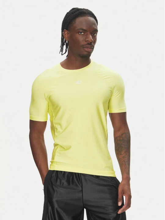 Zdjęcie produktu adidas T-Shirt Fashion Cut Line JD1286 Żółty Slim Fit