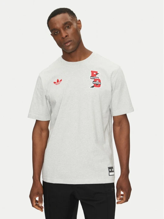 Zdjęcie produktu adidas T-Shirt FC Bayern VRCT JL6112 Szary Regular Fit