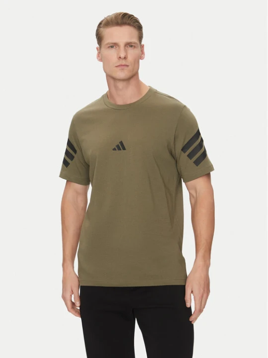 Zdjęcie produktu adidas T-Shirt Future Icons 3-Stripes JD4876 Zielony Regular Fit