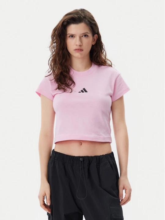Zdjęcie produktu adidas T-Shirt Future Icons Small Logo Baby JE4003 Różowy Slim Fit