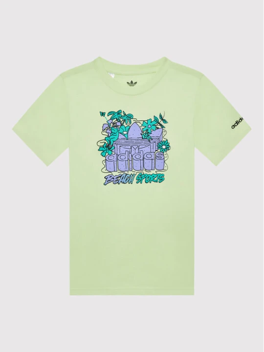 Zdjęcie produktu adidas T-Shirt Graphic Stoked Beach HF7434 Żółty Regular Fit