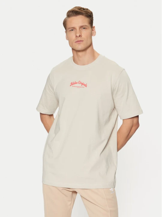 Zdjęcie produktu adidas T-Shirt JD0667 Beżowy Loose Fit