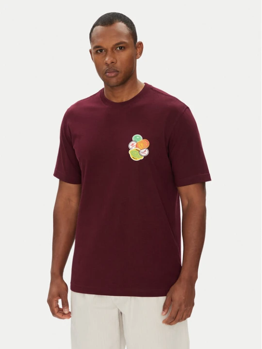 Zdjęcie produktu adidas T-Shirt JW2976 Bordowy Loose Fit