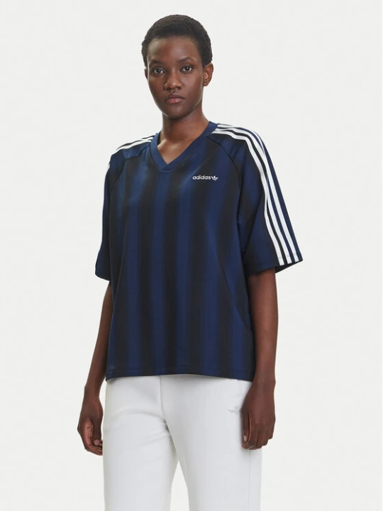Zdjęcie produktu adidas T-Shirt Linear JY2854 Granatowy Oversize